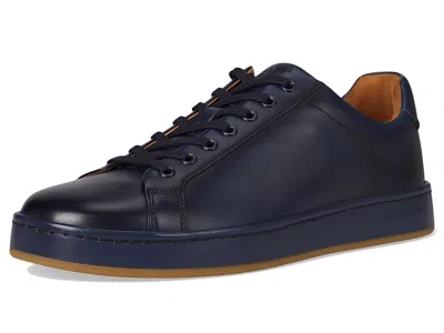 Allen Edmonds Chambers Croc Embossed Cap Toe Sneaker In Blue