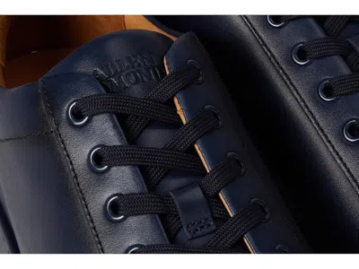 Allen Edmonds Chambers Croc Embossed Cap Toe Sneaker In Blue