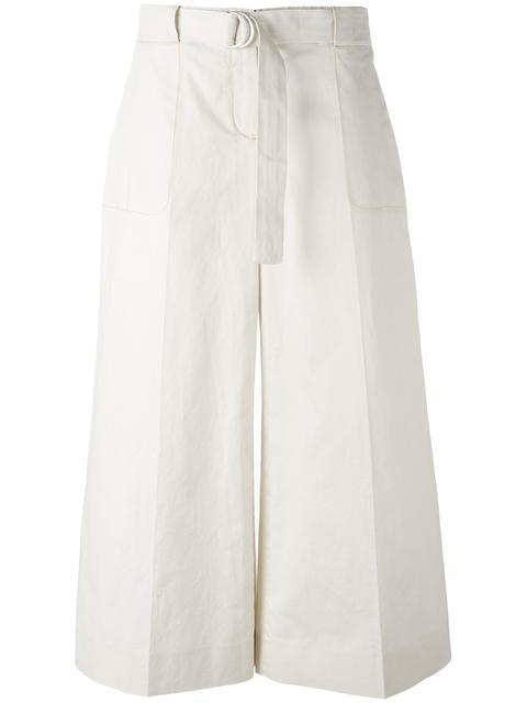 Maison Margiela cropped flared trousers - White