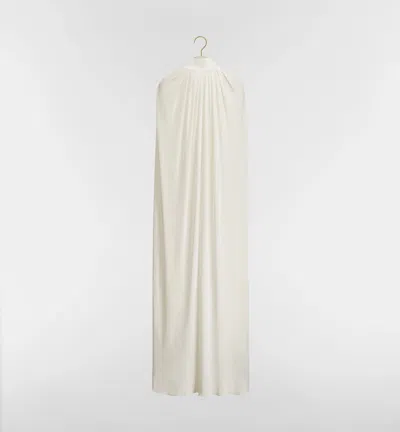 Dior Pleated Cape In White