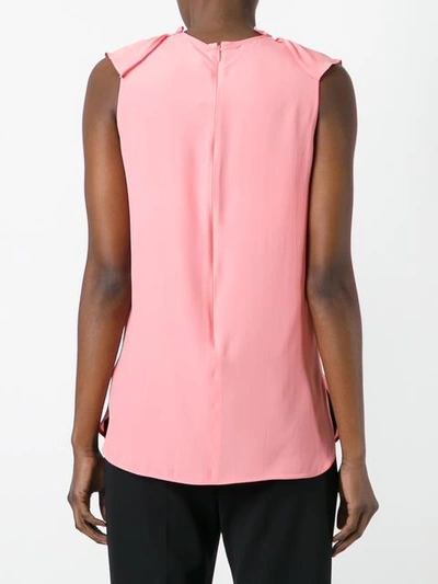 Shop Marni Ruffle Collar Top - Pink