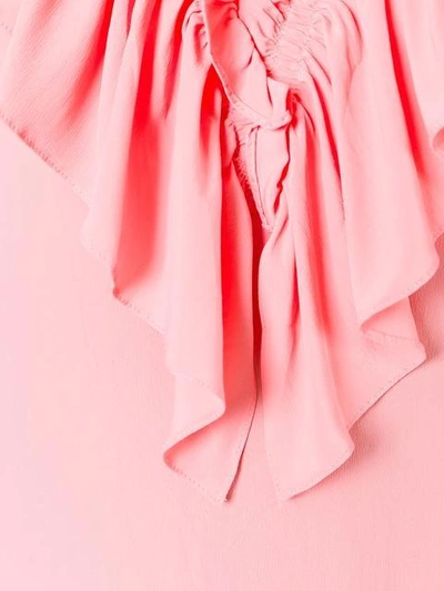 Shop Marni Ruffle Collar Top - Pink