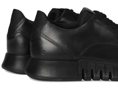 Ecco Gruuv Studio Plain Toe Sneaker In Black