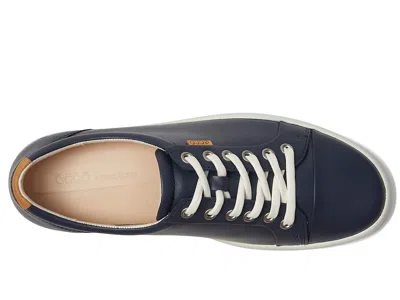 Ecco Low-top Sneakers With Smooth Leather Upper In Blue