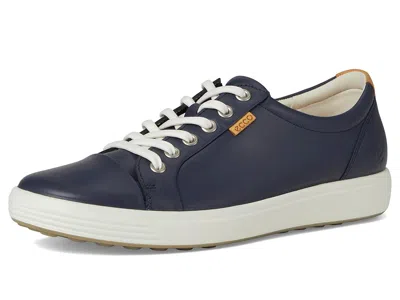Ecco Low-top Sneakers With Smooth Leather Upper In Blue