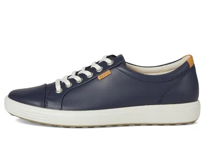 Ecco Low-top Sneakers With Smooth Leather Upper In Blue