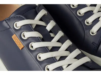 Ecco Low-top Sneakers With Smooth Leather Upper In Blue