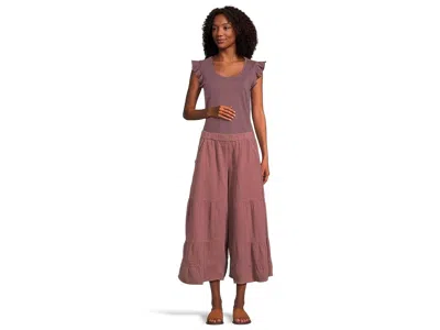 Toad And Co Tate Double Weave Palazzo Pants In Brown