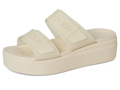 Crocs Brooklyn Buckle Low Wedge In Multi