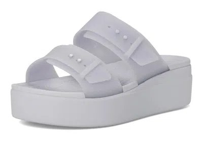 Crocs Brooklyn Buckle Low Wedge In Multi