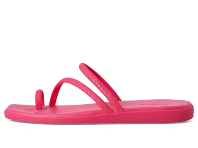 Crocs Miami Toe Loop Sandal In Pink