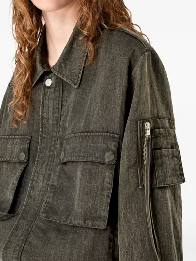 Camperlab Pocket Zip Jacket In Brown