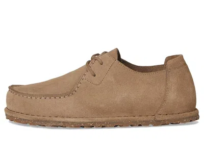 Birkenstock Utti Lace Suede Derby Shoes In Brown