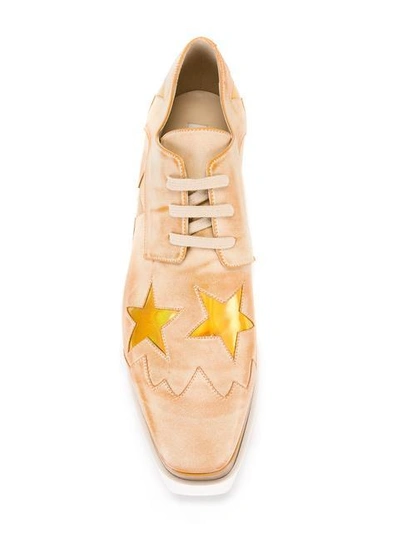 Shop Stella Mccartney Elyse Star Detail Shoes In Brown