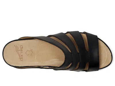 Dansko Lyndi Platform Slide Sandal In Black