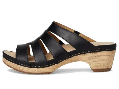 Dansko Lyndi Platform Slide Sandal In Black
