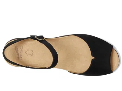 Dansko Cass Wedge Sandal In Black