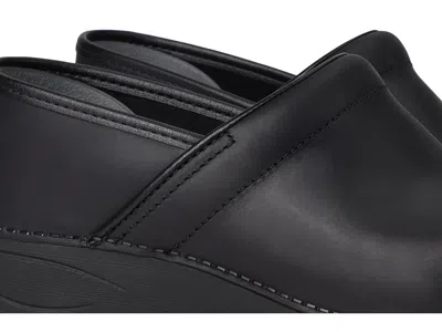 Dansko Professional Box Leather Clogs In Black