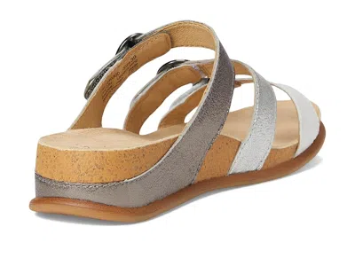Dansko Campbell Platform Wedge Slide Sandal In White