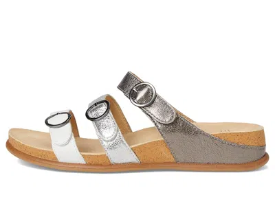 Dansko Campbell Platform Wedge Slide Sandal In White