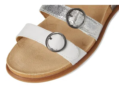 Dansko Campbell Platform Wedge Slide Sandal In White