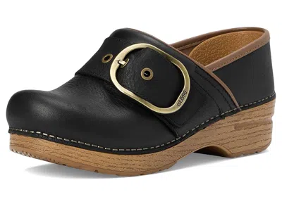 Dansko Pearson Buckle Strap Clog In Black