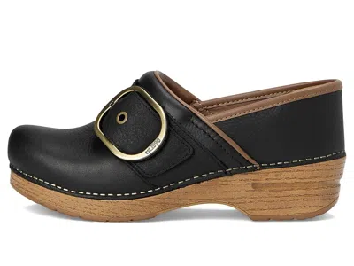 Dansko Pearson Buckle Strap Clog In Black