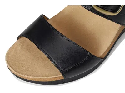 Dansko Shannon Platform Wedge Slide Sandal In Black