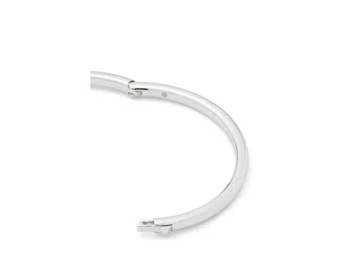 Kate Spade Little Luxuries Hinged Bangle In Silver