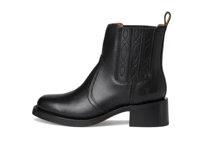Frye Campus Platform Chelsea Boot In Black