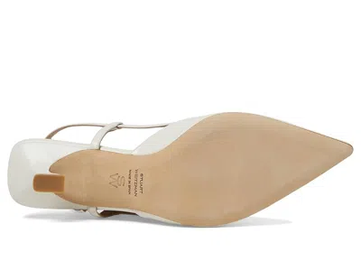 Stuart Weitzman Vinnie 50 Slingback Pumps In White