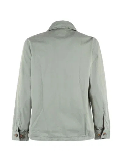 Sebago Dorr Lightweight Herringbone Jacket In Green