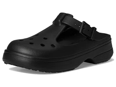 Crocs Buckle-strap Clogs In Black