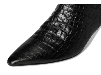 Naturalizer Deesha Pointed Toe Knee High Kitten Heel Boot In Black