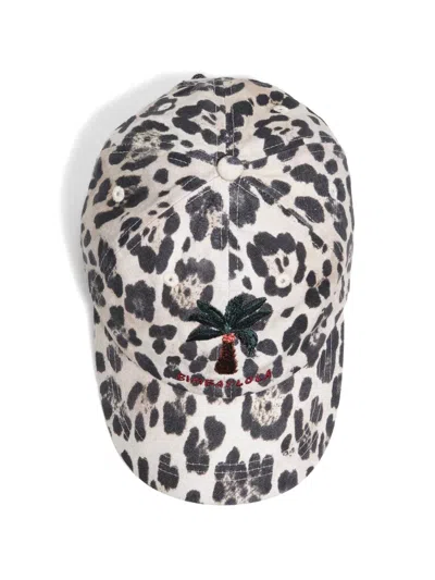 Bimba Y Lola Animal-pattern Cap In Neutral