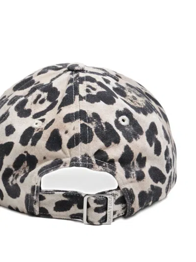 Bimba Y Lola Animal-pattern Cap In Neutral