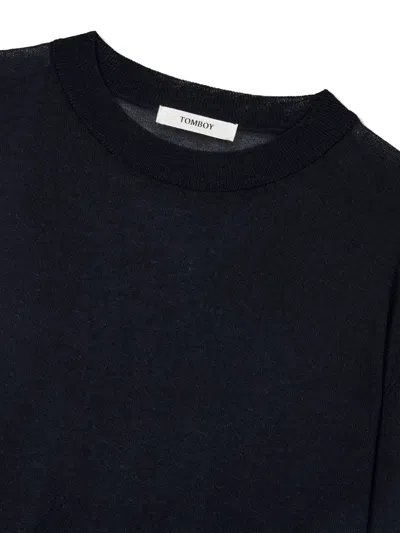 Tomboy Relaxed-fit Pullover Sweater In Blue