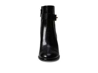 Tory Burch T Lock Heeled Ankle Boots 70mm Perfect Black In Black