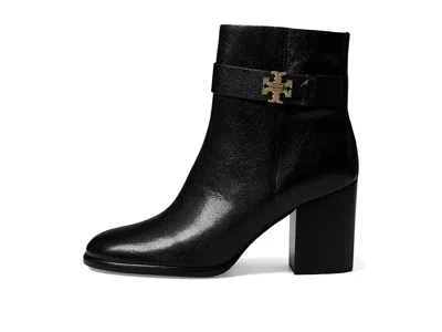 Tory Burch T Lock Heeled Ankle Boots 70mm Perfect Black In Black
