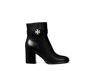 Tory Burch T Lock Heeled Ankle Boots 70mm Perfect Black In Black