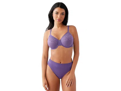 Wacoal Visual Effects Unlined Underwire Minimizer Bra In Blue