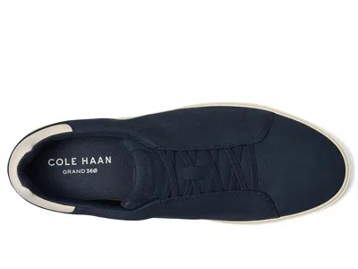 Cole Haan Grand Crosscourt Daily Elastic Lace Slip-on Sneakers In Blue