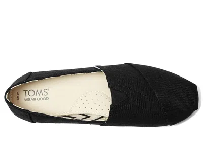 Toms Classic Alpargata With Heritage Canvas In Black