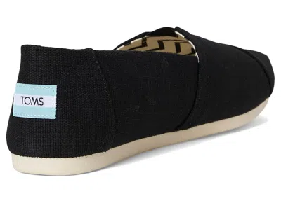 Toms Classic Alpargata With Heritage Canvas In Black