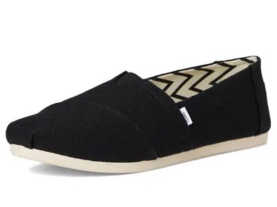 Toms Classic Alpargata With Heritage Canvas In Black
