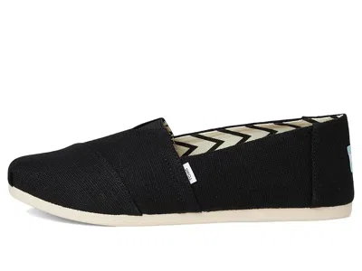 Toms Classic Alpargata With Heritage Canvas In Black