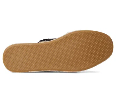 Toms Carolina Lace Up Platform Espadrille Sneaker In Black