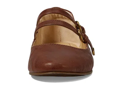 Frye Carson Mary Jane Flat In Brown