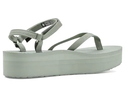 Teva Flatform Slim Platform Sandal In Green