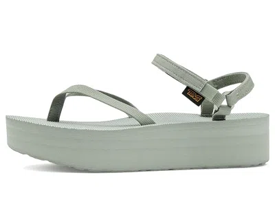 Teva Flatform Slim Platform Sandal In Green